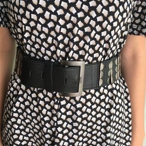 Pleather Elastic Waist Belt